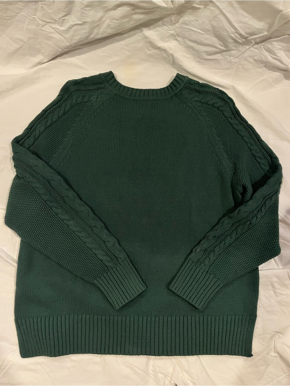 Gap Dark Green Fisherman Sweater Size Large - Picture 5 of 7